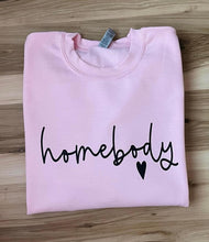 Load image into Gallery viewer, Homebody Sweatshirt (Black design)
