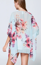 Load image into Gallery viewer, Blue Floral Kimono
