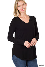 Load image into Gallery viewer, Round Hem Long Sleeve
